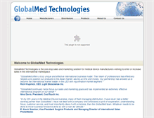 Tablet Screenshot of globalmedtechnologies.net